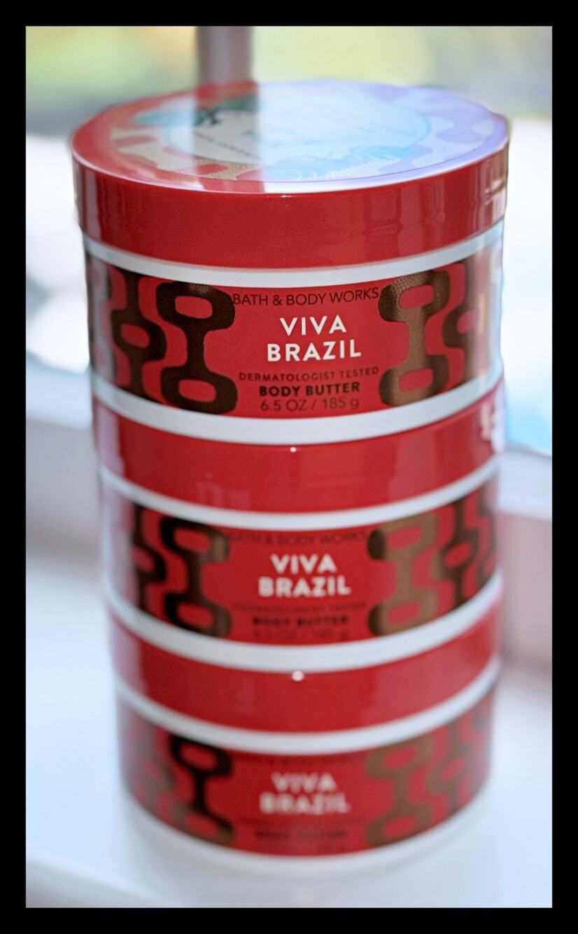 Bath & Body Works 6.5 oz Viva Brazil Whipped Body Butter Cream x3